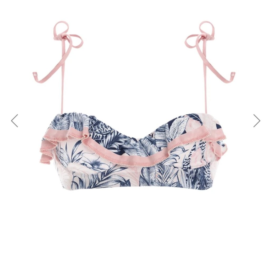 Agua Bendita MARGOT ECO BIKINI TOP WITH HANDCRAFTED DETAILS